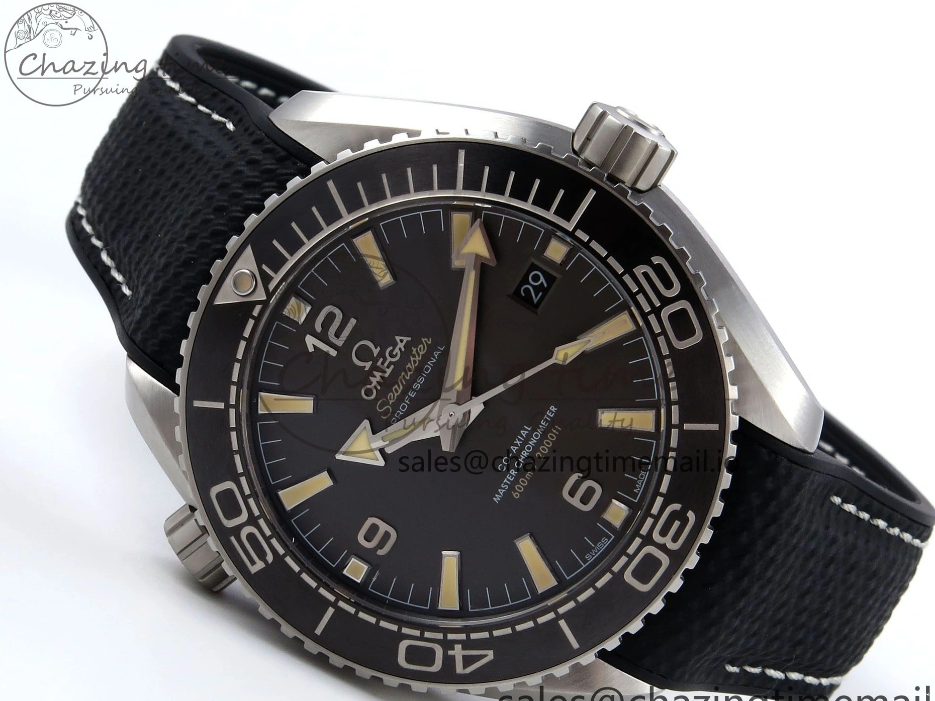 0522 AllSeason Planet Ocean 43.5mm SS VSF 1:1 Best Edition Gray Bezel Gray Dial on Black Rubber Strap A8900 Super Clone 7712